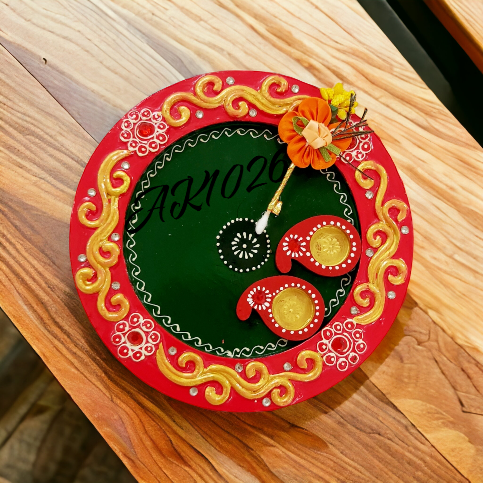 ROUND SHAPE POOJA THALI